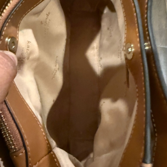 Kate Spade Brown Leather Handbag and Wallet Set 10x8 - Picture 9 of 11